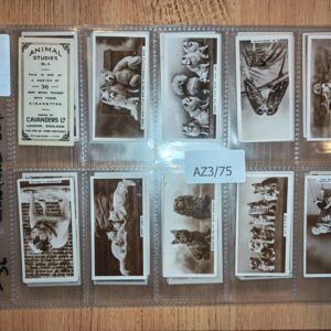 AZ3/75 Animal Studies Army club Cavanders 1936 Full Cigarette card set