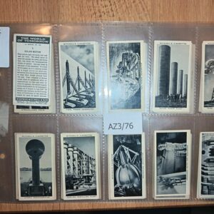 AZ3/76 the world of tomorrow Stephen Mitchell & Son 1936 Full Cigarette card set
