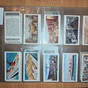AZ3/73 Ocean Greyhounds Hignetts Bros & Co - 1938 Full Cigarette card set