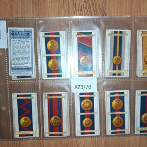 AZ3/78 Army Ribbons & Buttons Stephen Mitchell & Son 1916 Full Cigarette card set