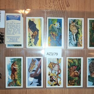 AZ3/79 Animals of the country side 1957/8 Mills Full Cigarette card set