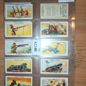 AZ3/81 Propelled Weapons 1953 Mills Full Cigarette card set