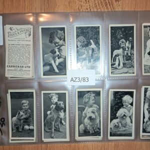 AZ3/83 Dogs & Friend 1936 Carreras Full Cigarette card set