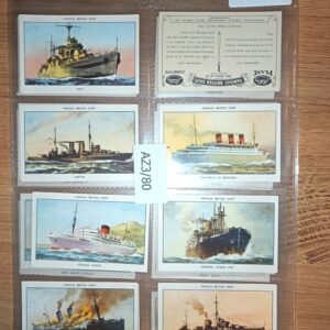 AZ3/80 Famous British Ships series 2 1952 Mills Full Cigarette card set