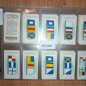 AZ3/84 International Code of signals 1934 International tobacco Full Cigarette card set