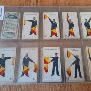 AZ3/110 Signalling Series W.D & H.O Wills - 1911 Full Cigarette card set